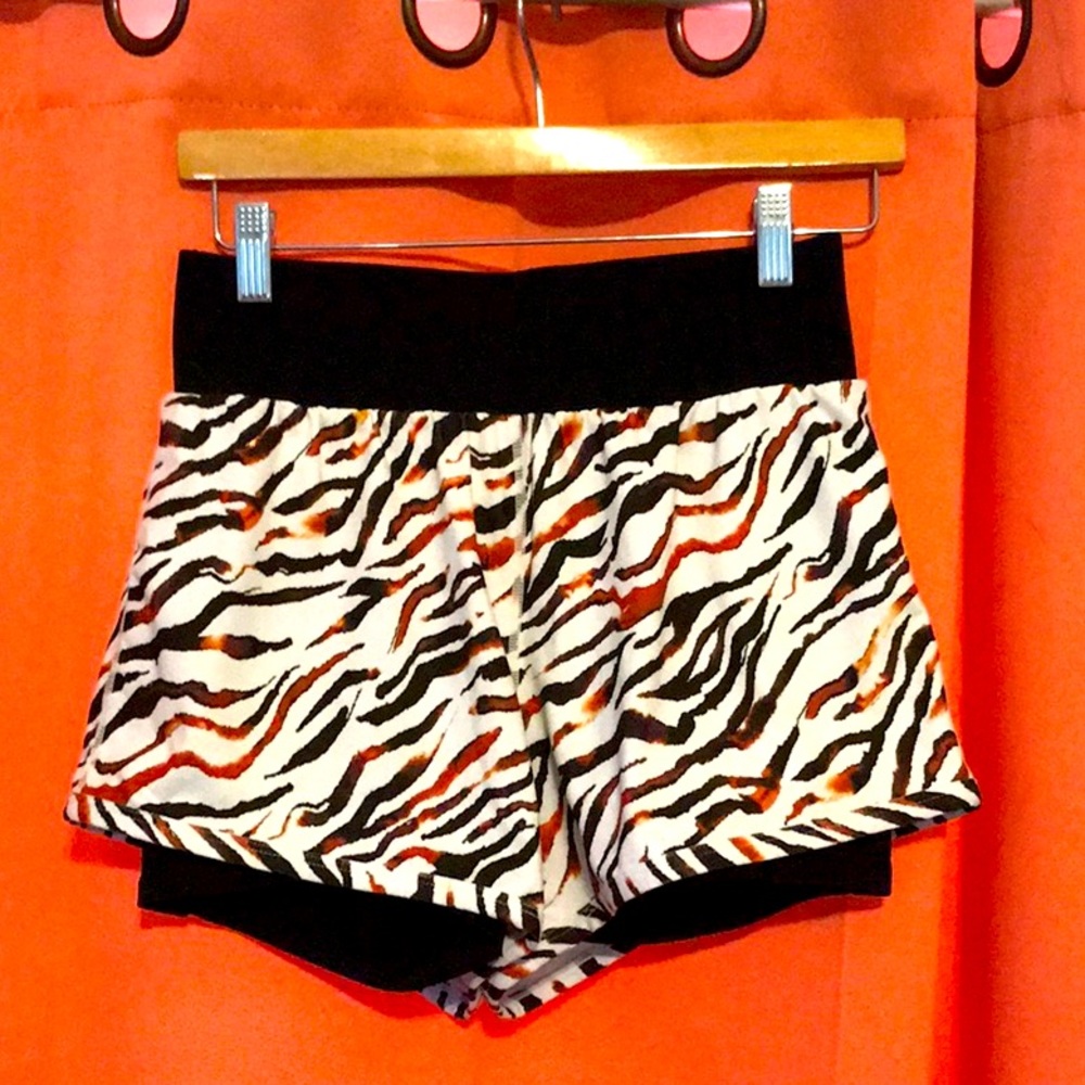 Multi color workout shorts size small
